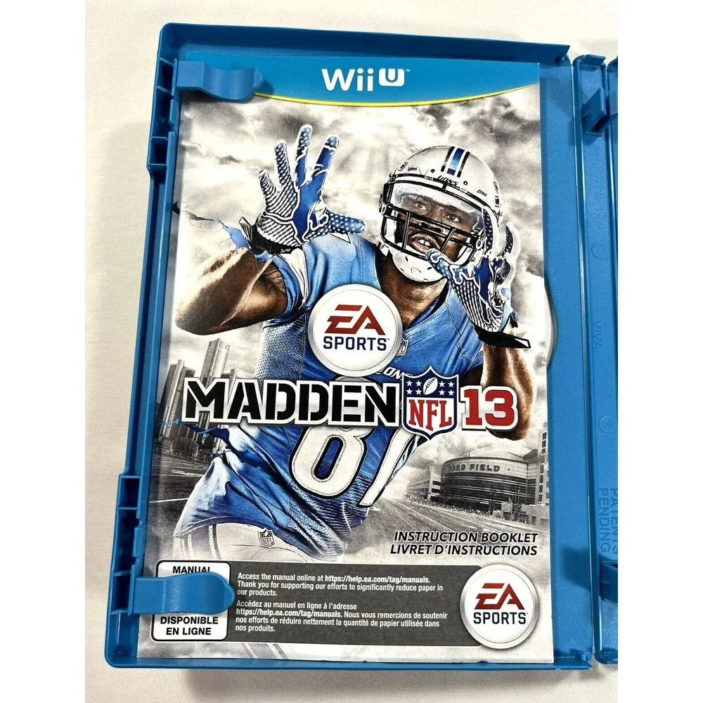 Madden NFL 13 Nintendo Wii U 2012  EA SPORTS Complete with Manual Tested